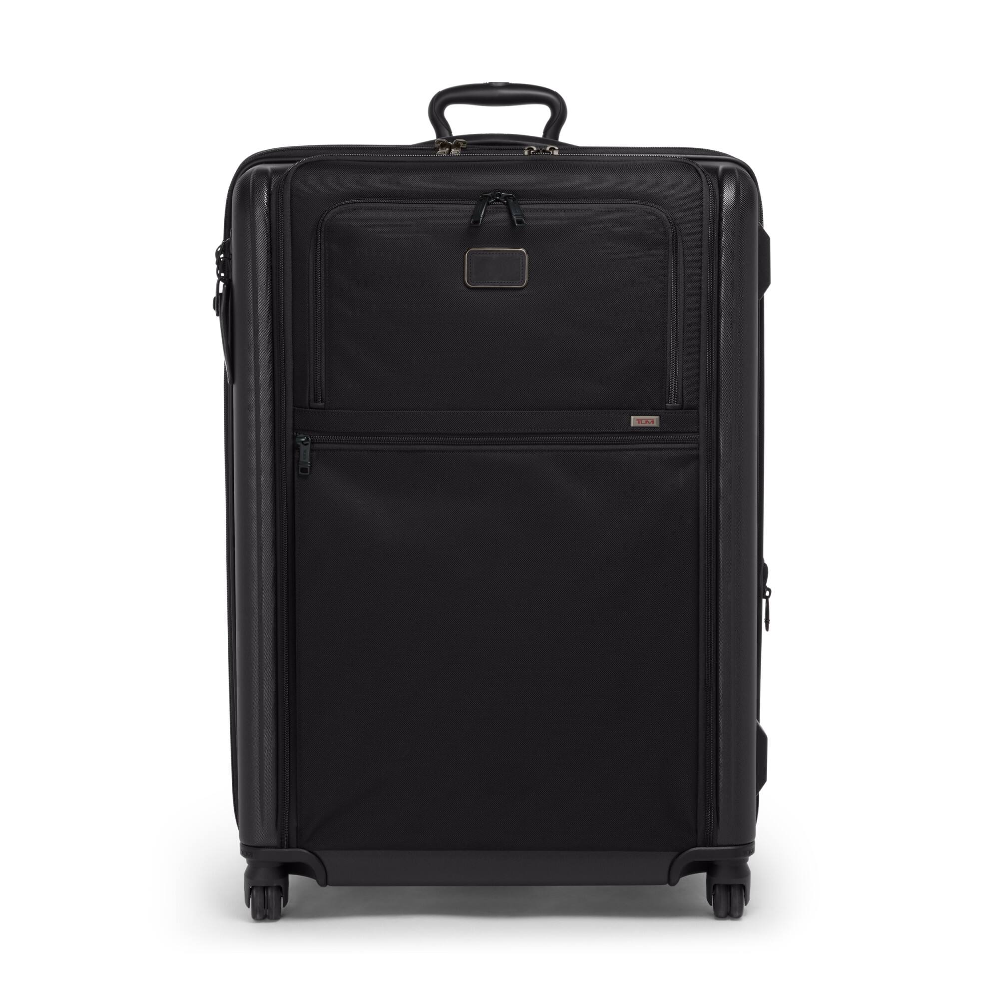 TUMI - Alpha Extended Trip 31" Expandable 4-Wheeled Packing Case Suitcase - Black - Front_Zoom