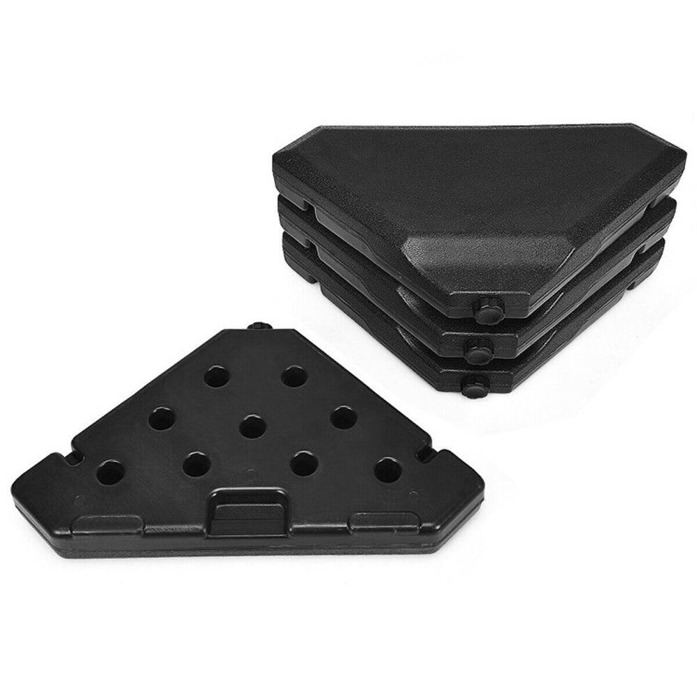 Alt View 8. Boyel Living - 4 Pieces 195 lbs Patio Cantilever Offset Umbrella Base Weight Sand - Black.