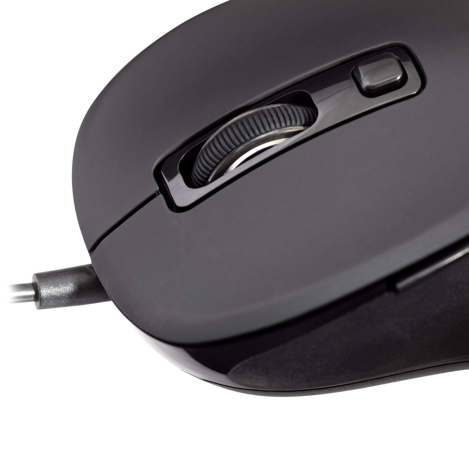 V7 Wired USB Mouse MU300 PRO 6 Button Adjustable DPI Wired Black MU300 ...