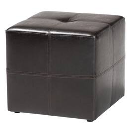 Baxton Studio - Nox Ottoman - Dark Brown