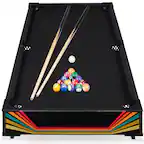 Front. Best Choice Products - Best Choice Products 40in Tabletop Billiard Table, Pool Game Table w/ 2 Cue Sticks, Ball Set, Storage Bag - Arcade - Arcade.