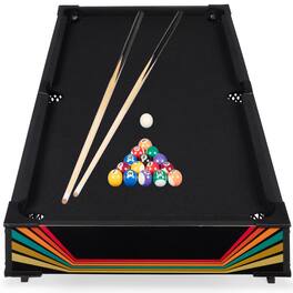 Best Choice Products - 40in Tabletop Billiard Table, Pool Game Table w/ 2 Cue Sticks, Ball Set, Storage Bag - Arcade