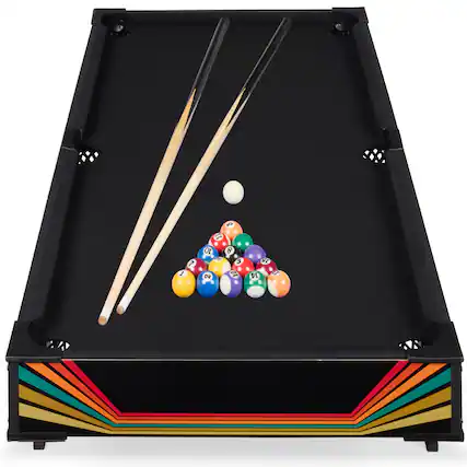 Front. Best Choice Products - Best Choice Products 40in Tabletop Billiard Table, Pool Game Table w/ 2 Cue Sticks, Ball Set, Storage Bag - Arcade - Arcade.