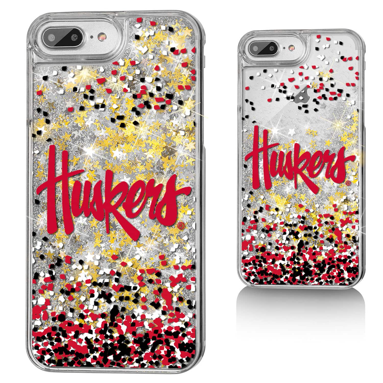 Keyscaper - Nebraska Huskers iPhone Glitter Confetti Design Case - 13 Pro Max - Multicolor