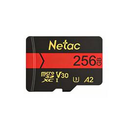 Netac - P500 256GB microSDXC U3 A2 V30 High-Speed Memory Card for 4K Action Cameras, GoPro, Smartphones & Dashcams