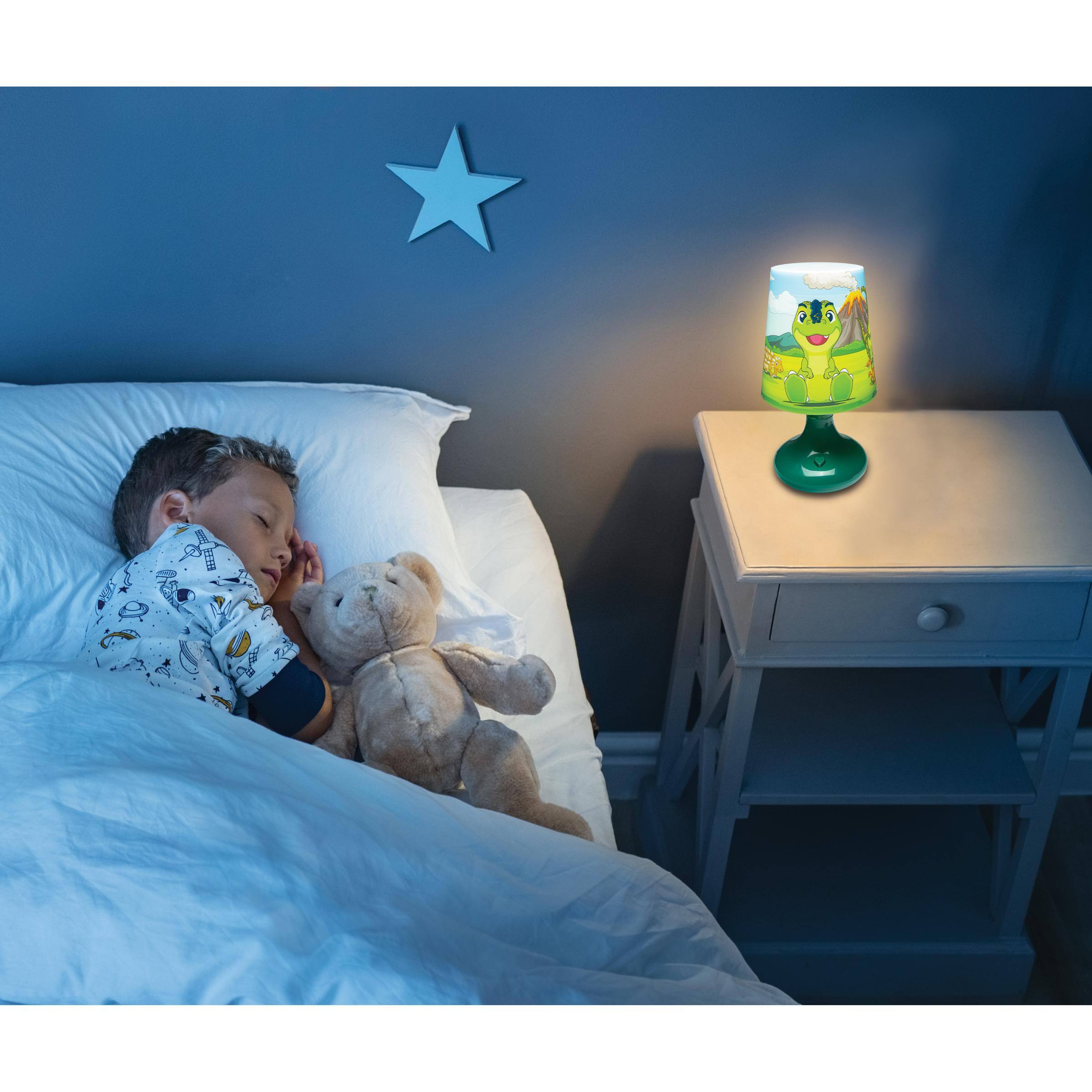 Alt View 3. Lexibook - Dinosaur Wireless Mini Bedside Lamp and Nightlight.