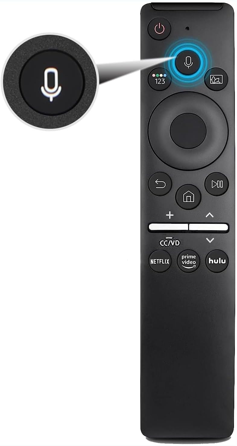 VINABTY - Replaced Voice Remote Fits for All Samsung with Voice Function Smart Curved Frame QLED LED LCD 8K 4K TVs