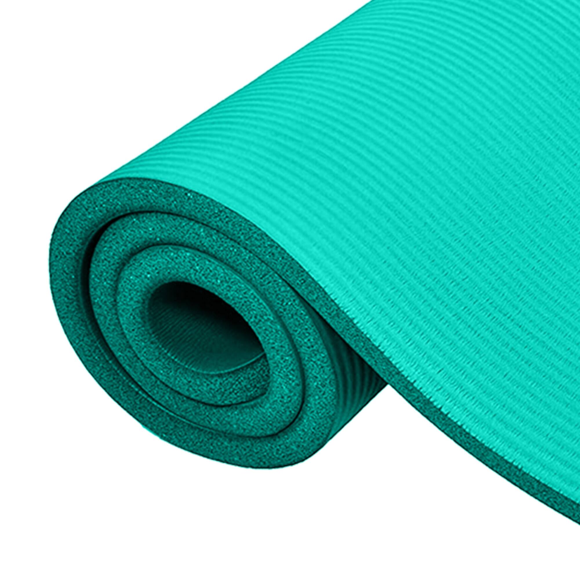 Alt View 7. BalanceFrom Fitness - BalanceFrom Fitness GoCloud 1" Extra Thick Exercise Mat w/Carrying Strap, Green - Green.