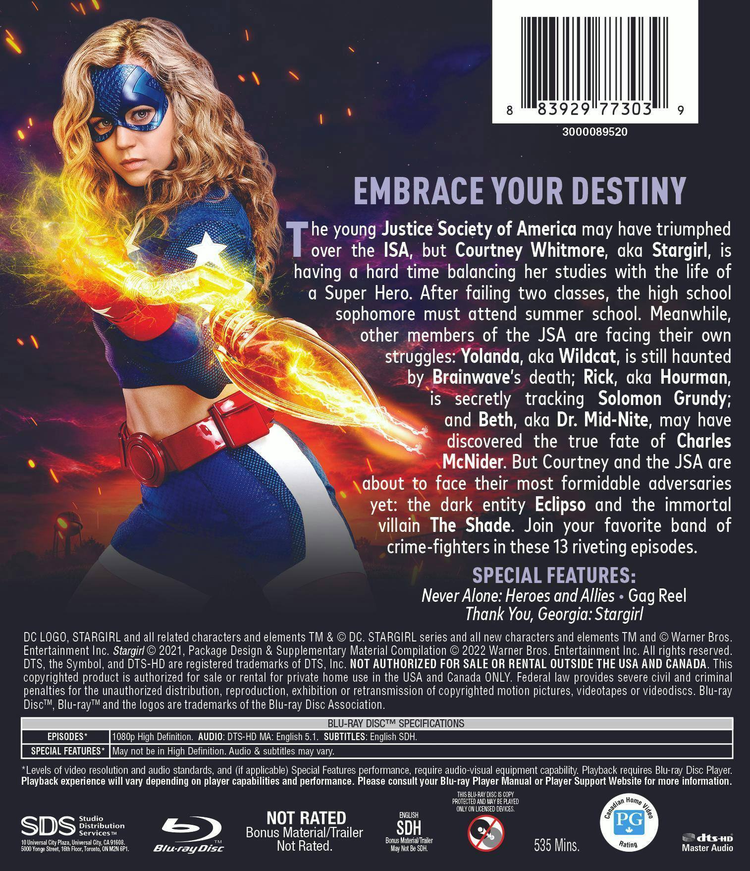 Back. Stargirl: The Complete Second Season (Box Set) [Blu-ray].