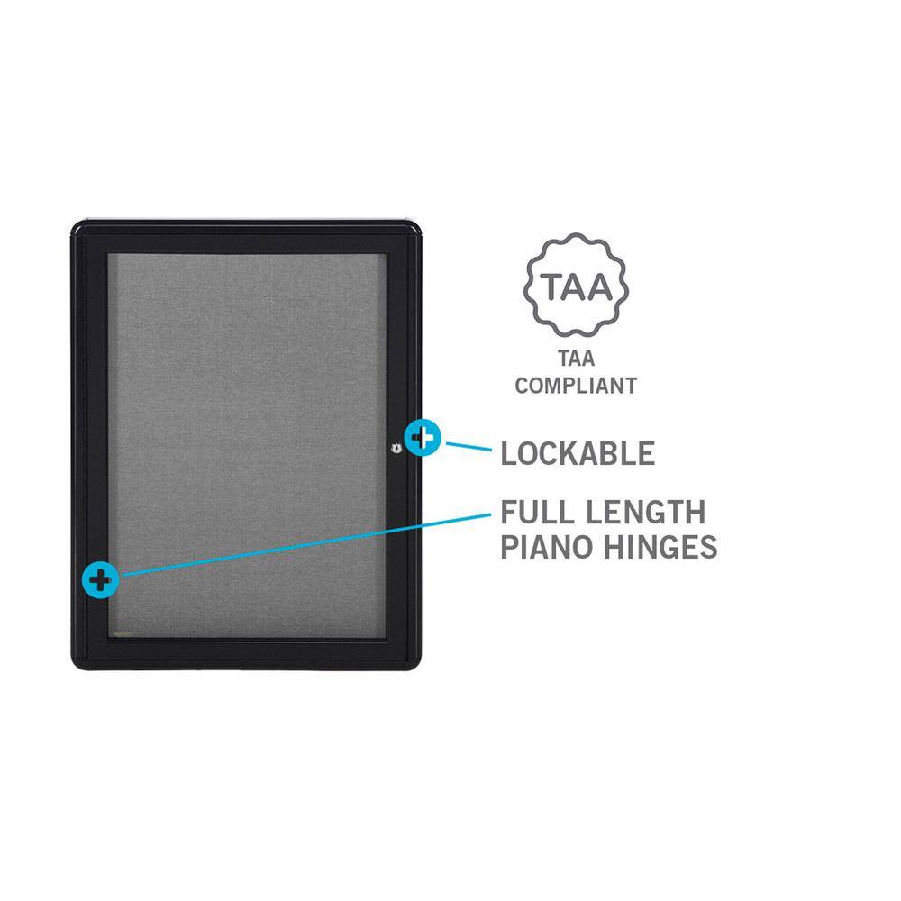 TAA COMPLIANT + LOCKABLE + FULL LENGTH PIANO HINGES
