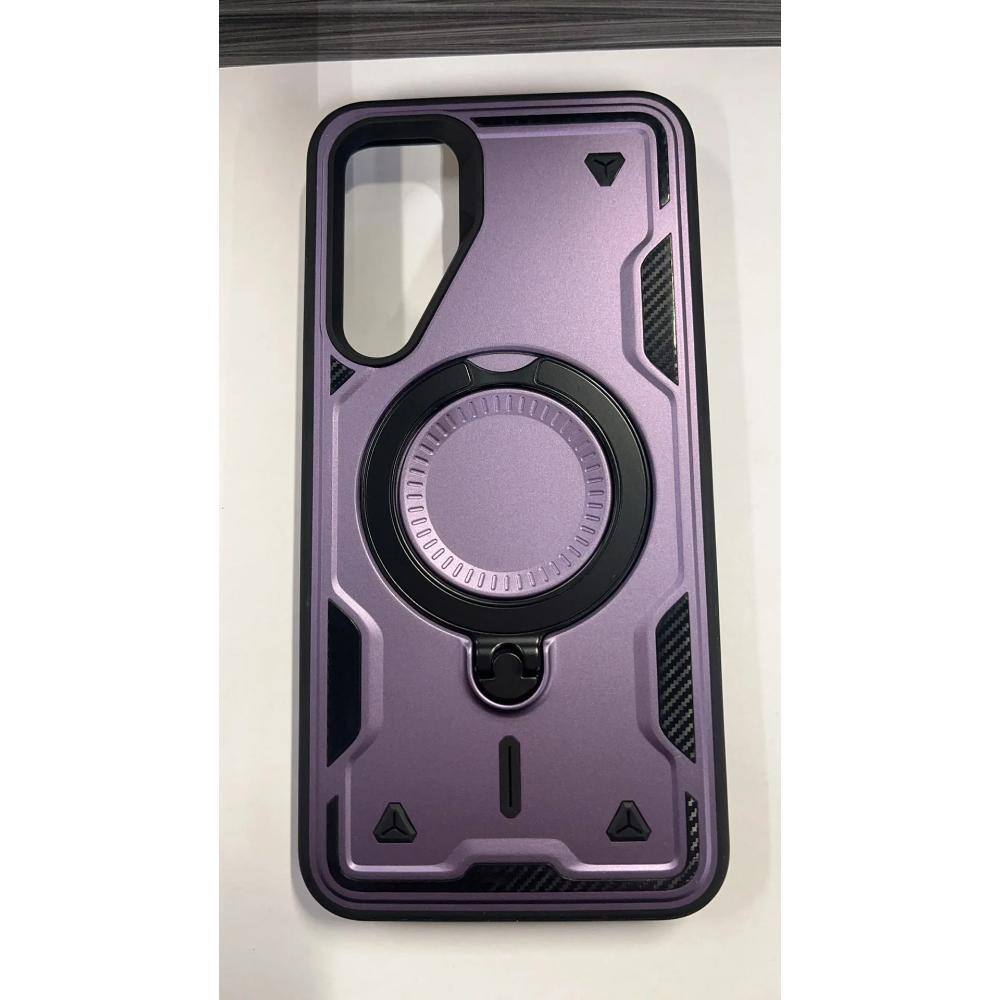 Angle. Reiko - 360 Degree Rotating Magnetic Versatile Stand Purple Compatible With Galaxy A35 5G - Purple.