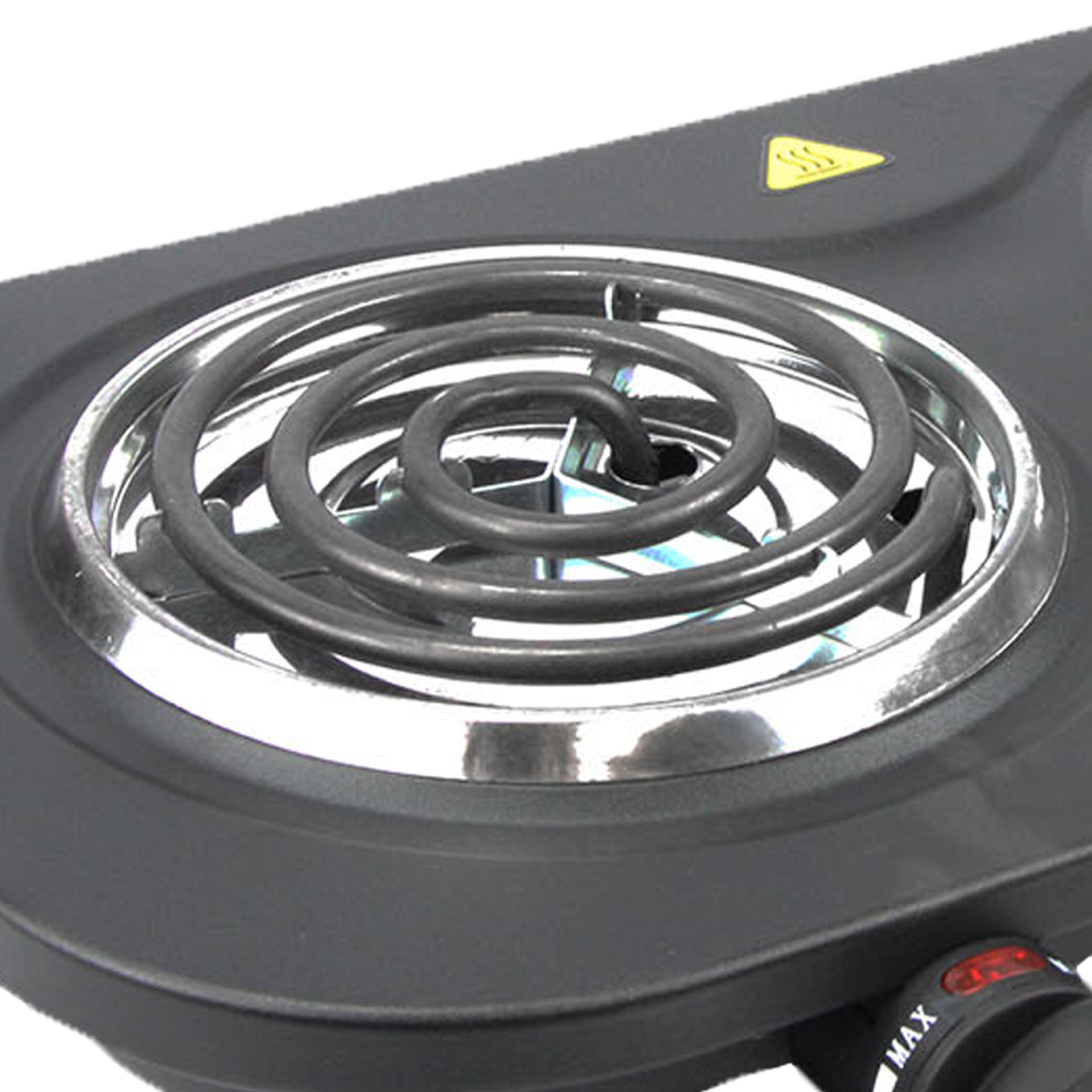 Back. Brentwood - Brentwood Electric 1500W Double Burner - Black - Black.