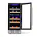 Alt View 14. NewAir - 15” Built-in 29 Bottle Dual Zone Compressor Wine Fridge with Recessed Kickplate and Carbon Filter - Stainless Steel.