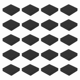 Unique Bargains - Single Sided Speaker Isolation Pads 60x60x15mm Square EVA Acoustic Foam Anti-Vibration Feet for Speaker Subwoofer, 32pcs - Black