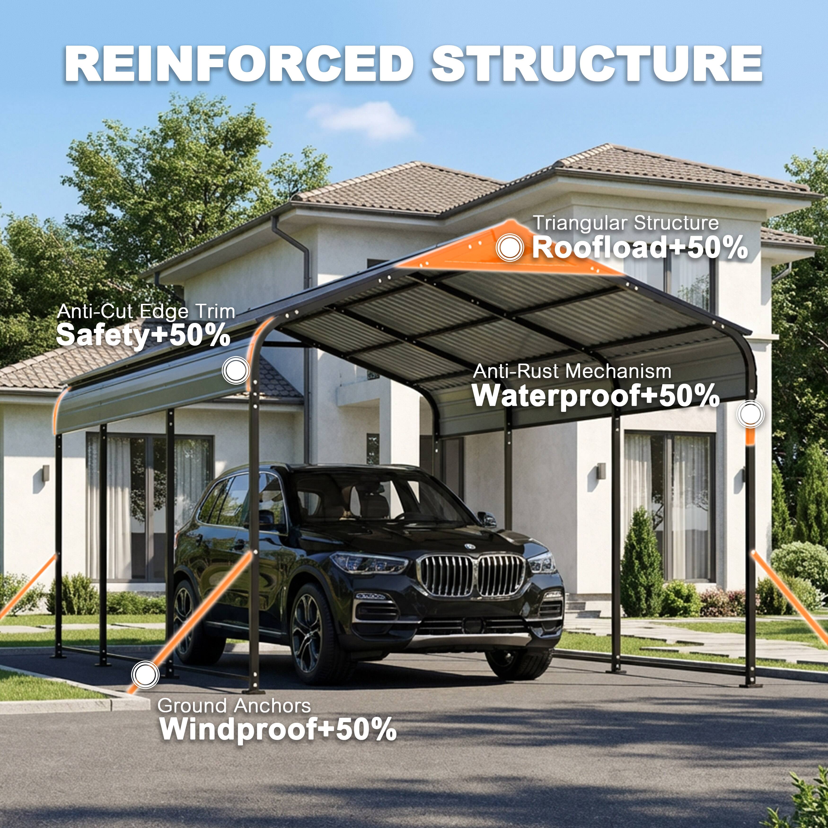REINFORCED STRUCTURE

- Triangular Structure
  - Roofload+50%

- Anti-Cut Edge Trim
  - Safety+50%

- Anti-Rust Mechanism
  - Waterproof+50%

- Ground Anchors
  - Windproof+50%