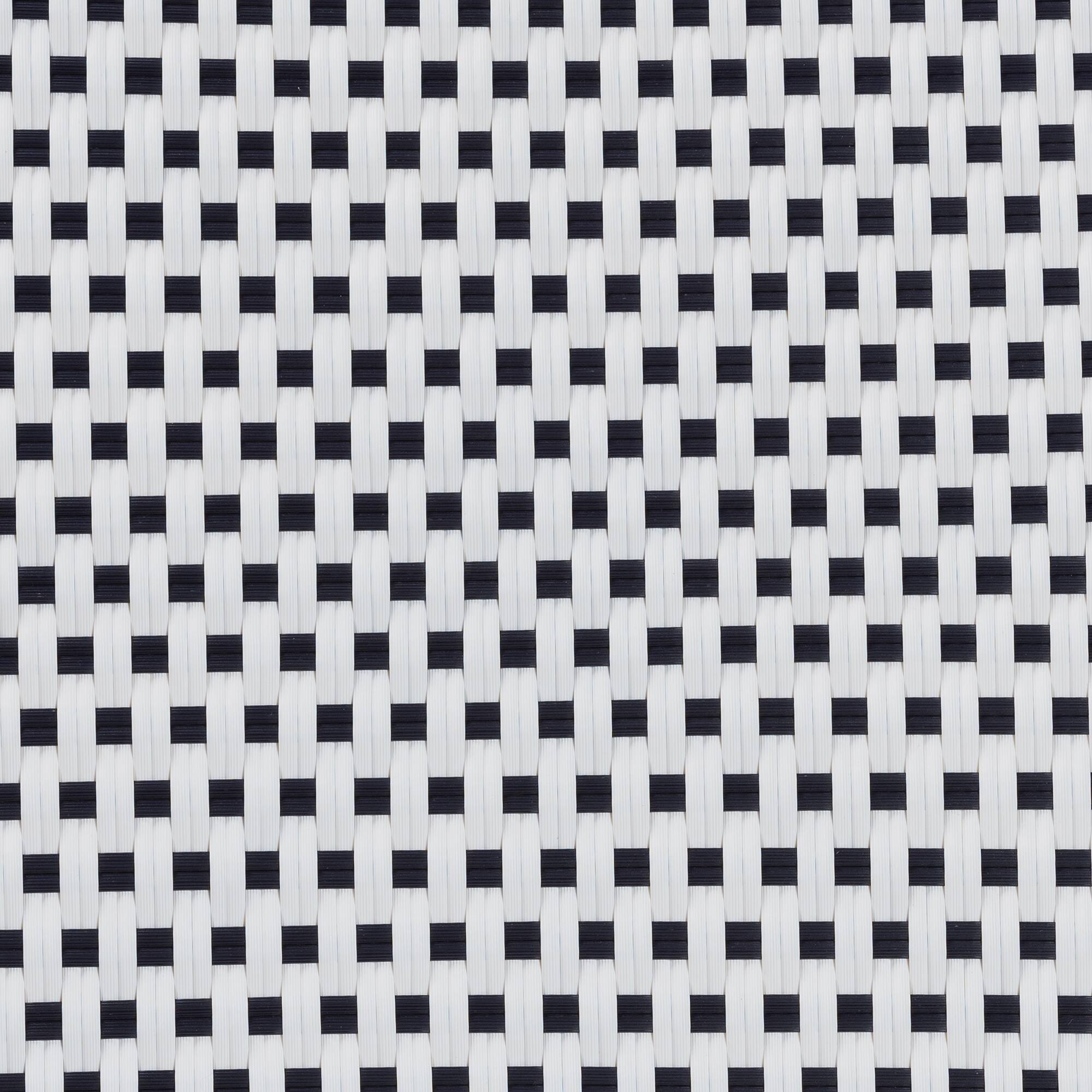 Alt View 2. bali & pari - Tavor Classic French Weaving and Rattan Indoor and Outdoor Bistro Table - Black/White/Brown.