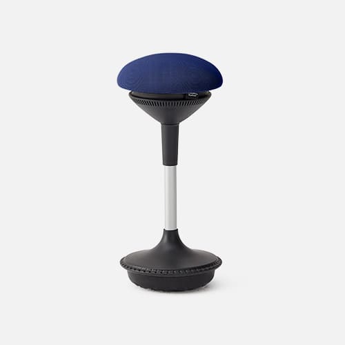 Front. Autonomous - ErgoStool Ergonomic Stool Adjustable Wobble Chair - Navy Blue.