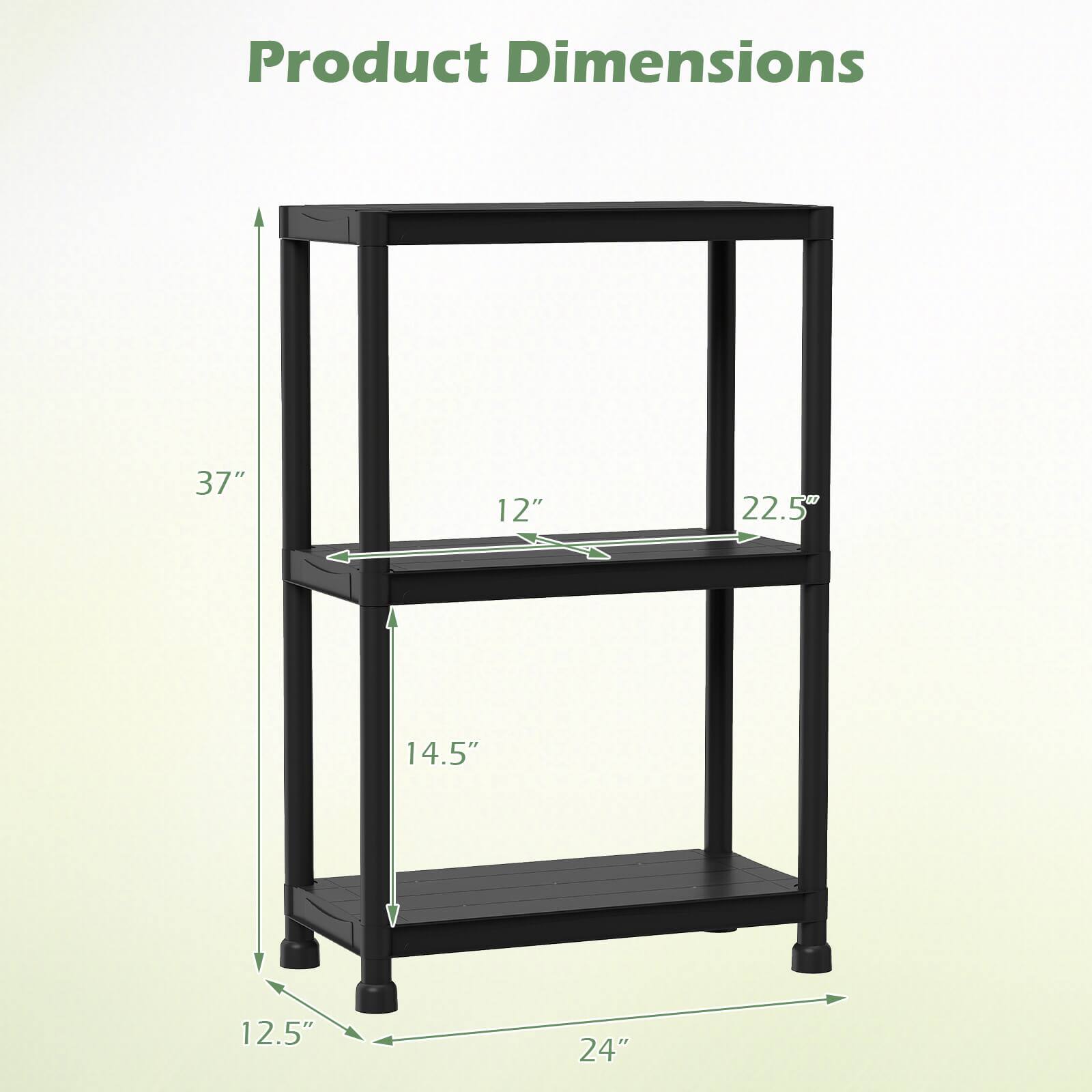 Product Dimensions: 37" x 12" x 22.5" x 14.5" x 12.5" x 24"