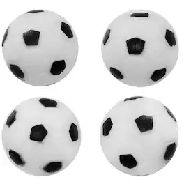 Sunnydaze - 36 mm ABS Standard Foosball Table Replacement Balls - 4-Pack - White