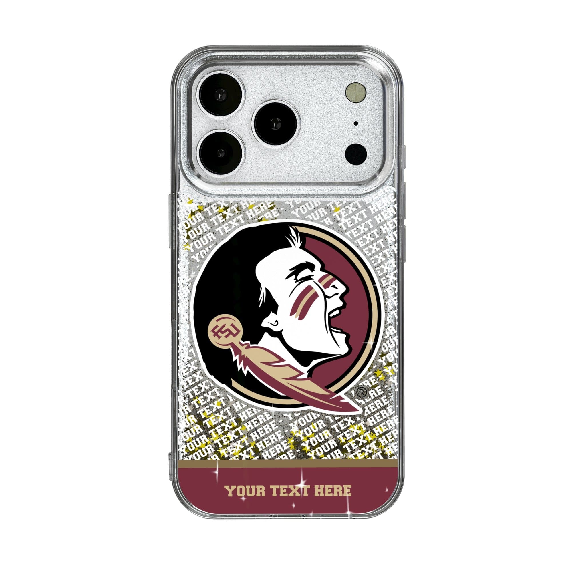 Keyscaper - NCAA - Florida State Seminoles iPhone Endzone Personalized Glitter Case - 15 Pro Max - Multicolor price history on PriceWatchPro