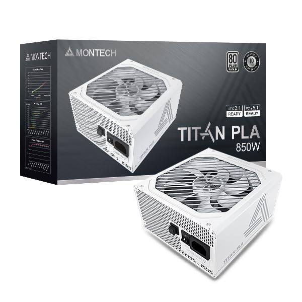 MONTECH  
TITAN PLA 850W  
80 PLUS WHITE  
DC-DC  
HEAT SINK  
PC:5.1 READY