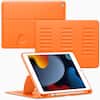 Front. VIKESI - Magnetic Case for iPad 10.2" 7th/8th/9th Gen, Shockproof, Pencil Holder, Auto Wake/Sleep, Multi-Angle Stand - Orange.