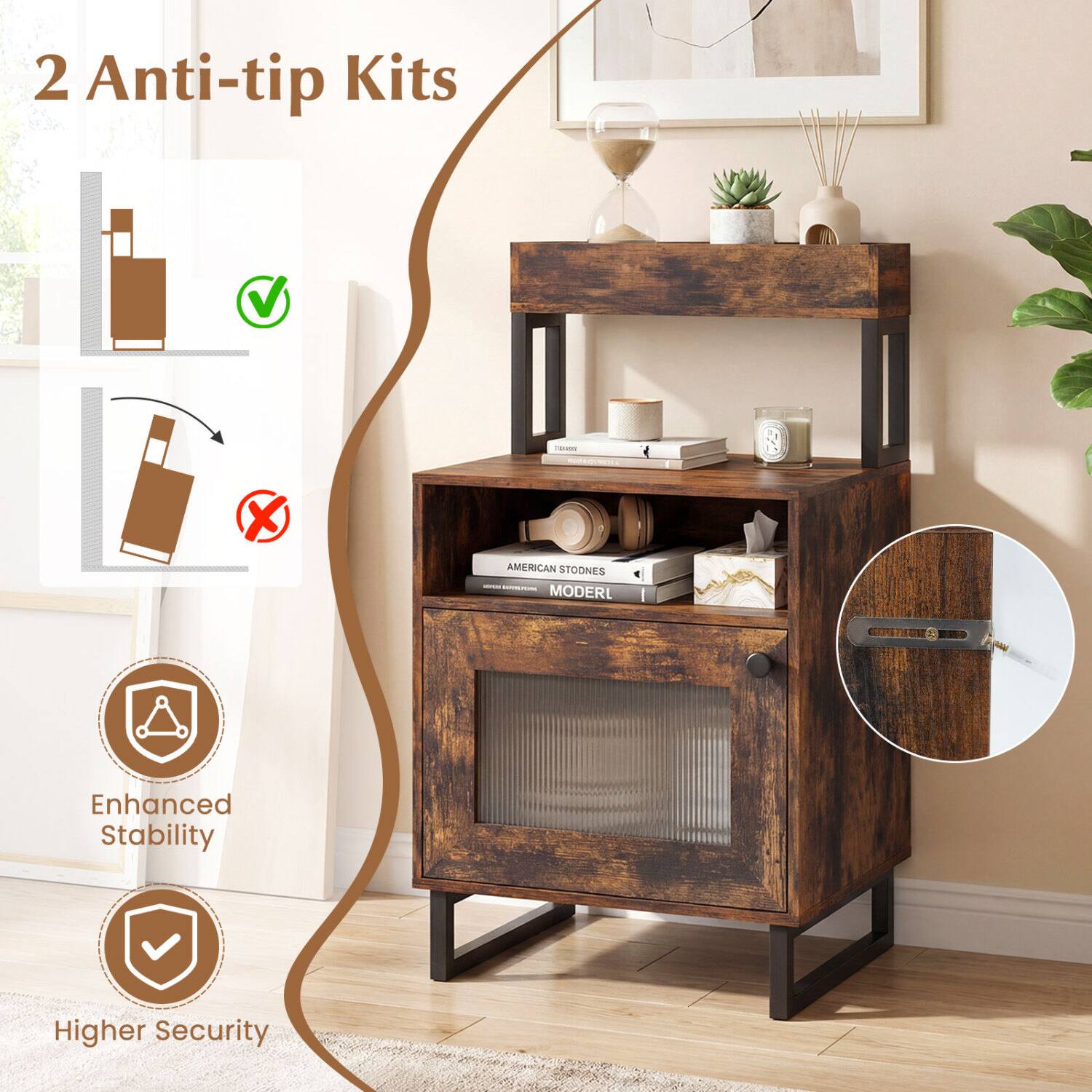 2 Anti-tip Kits

Textrom MODACTIVALE

AMERICAN STONES MODERL

Enhanced Stability

Higher Security