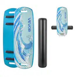 VEVOR - Balance Board, Wobble Board Trainer for Adults, Premium Wooden Balance Training Equipment with Roller - Blue