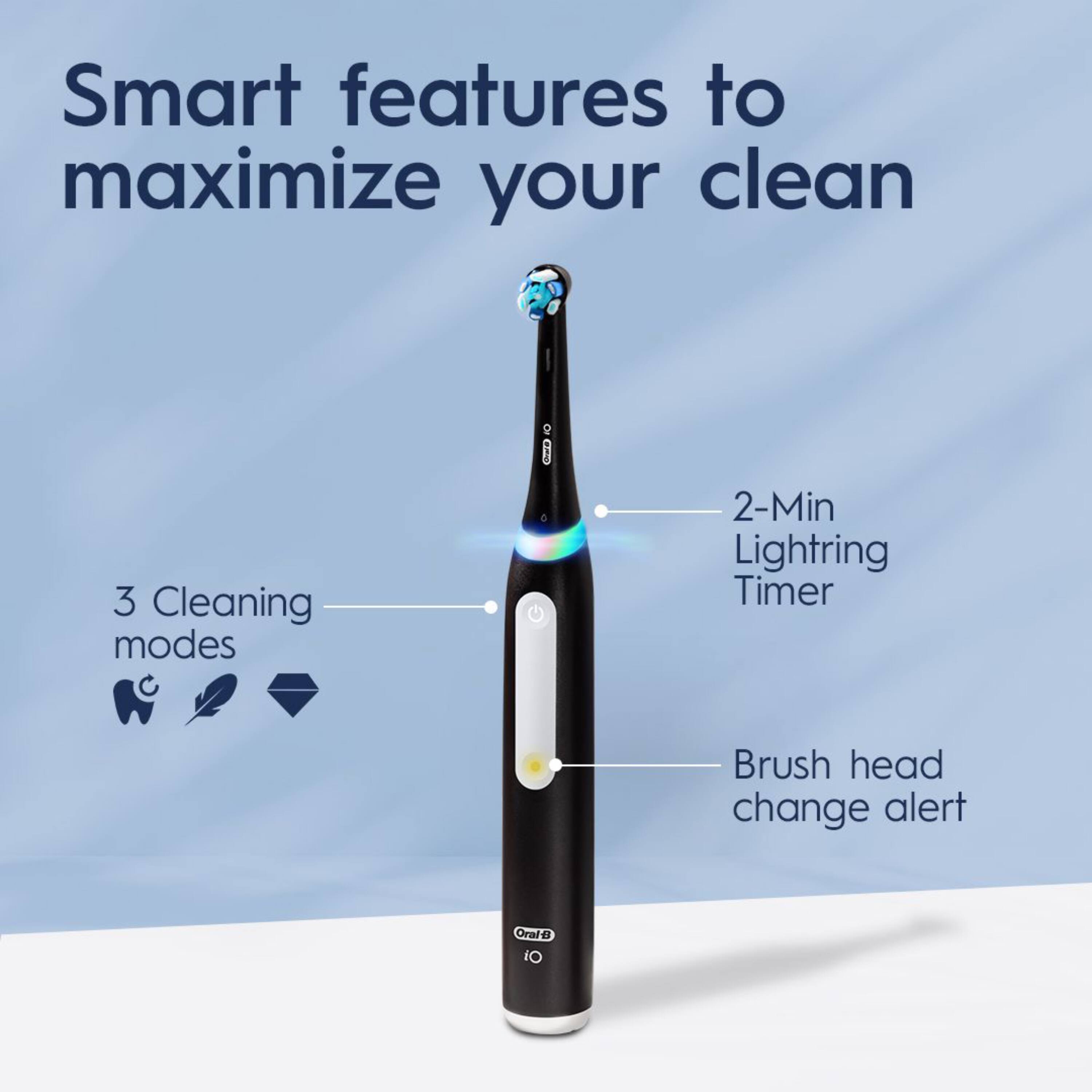 Smart features to maximize your clean

3 Cleaning modes

2-Min Lightring Timer

Brush head change alert