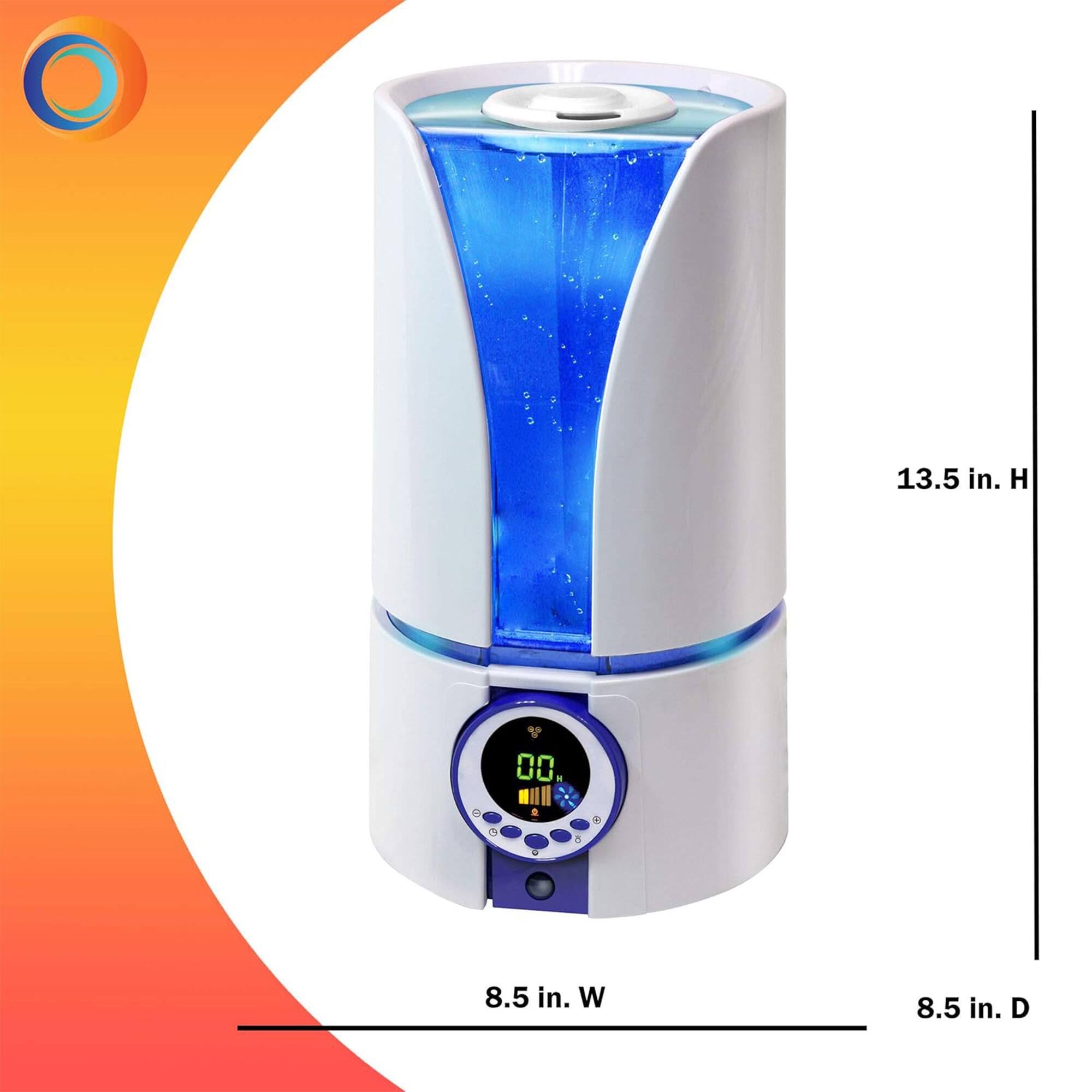 13.5 in. H  
8.5 in. W  
8.5 in. D