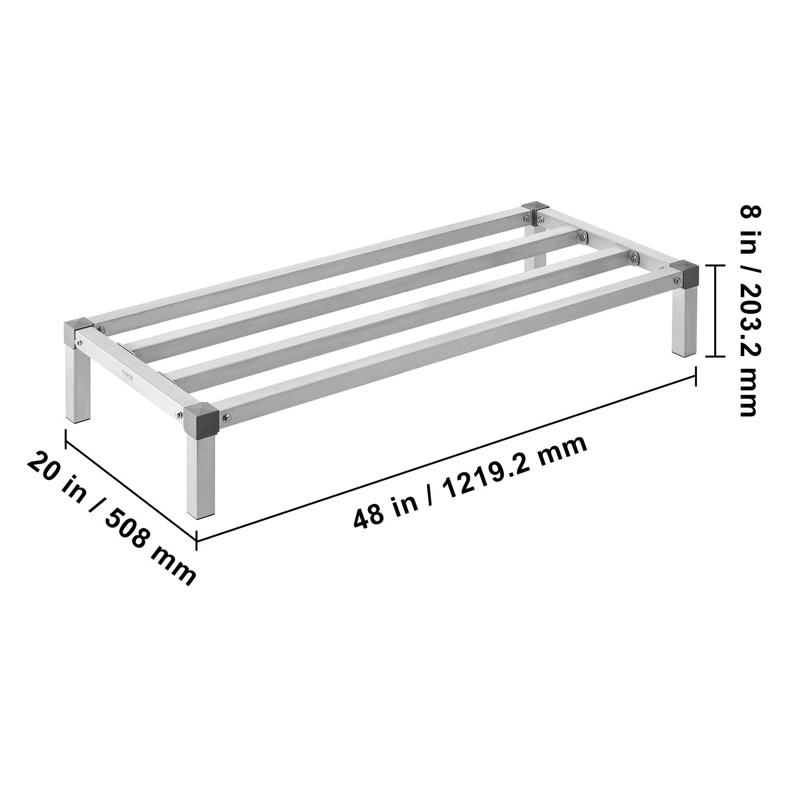 20 in / 508 mm  
48 in / 1219.2 mm  
8 in / 203.2 mm