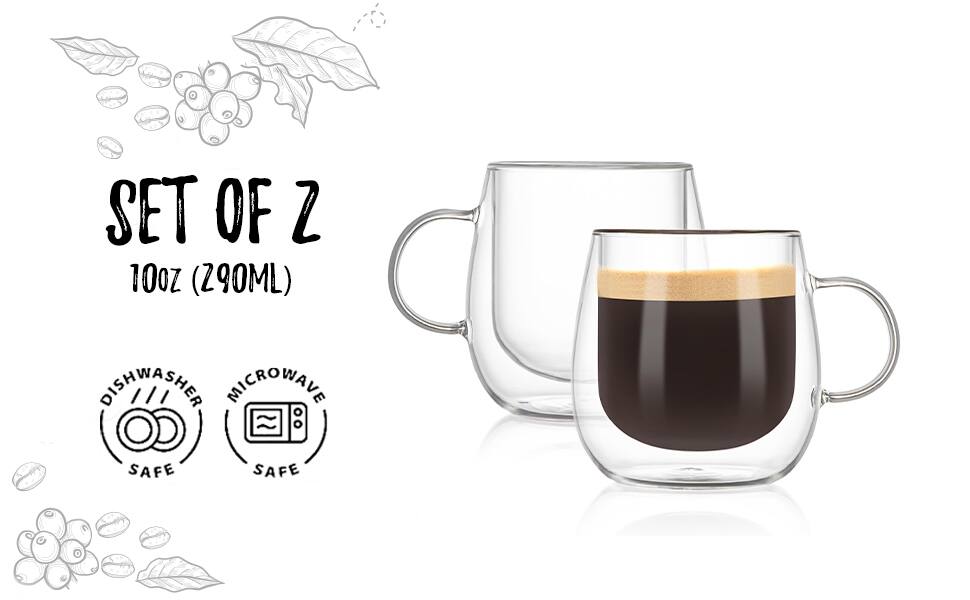 SET OF 2  
10oz (290ML)  
DISHWASHER SAFE  
MICROWAVE SAFE