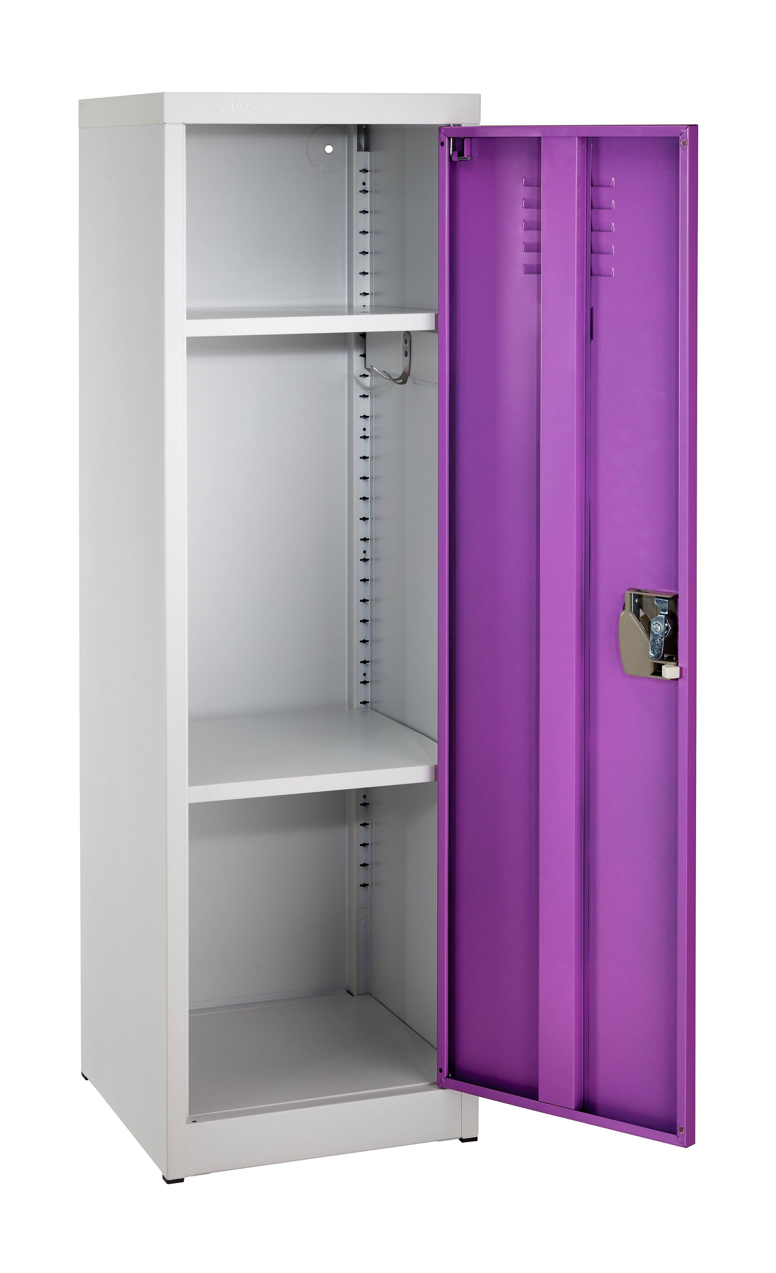 Alt View 5. AdirOffice - Storage Locker 629-Series 48" H 1-Tier Steel Locker with Key Lock - Purple.