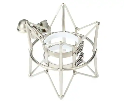 Front. Warm Audio - Shockmount for Warm Audio WA-47 Condenser Microphone with Hinged Design for Positioning Flexibility.