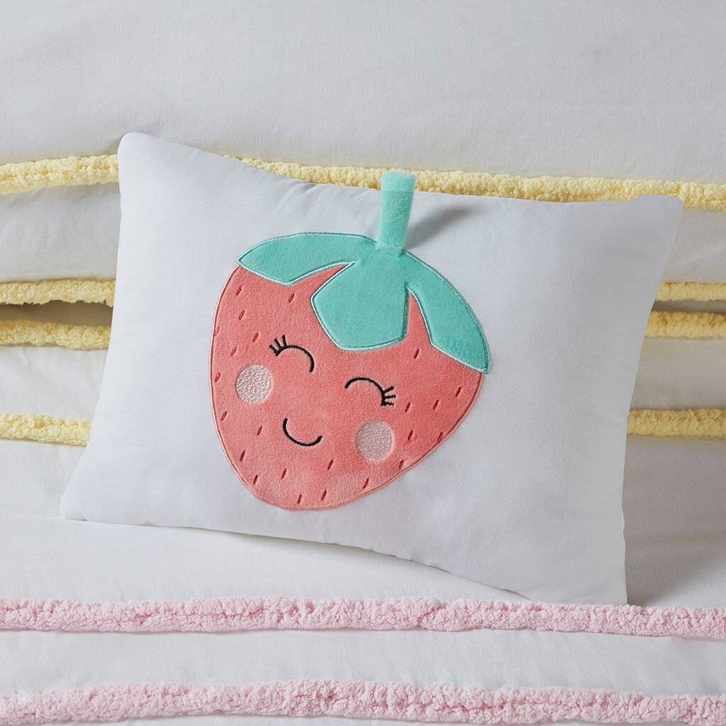 Alt View 2. Gracie Mills - Gracie Mills Tanwen Chenille Trimmed Cotton Kids' Comforter Set - Pink.