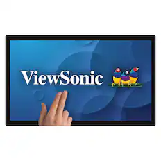 Front. ViewSonic - TD3207 32" LCD FHD Touch-Screen Monitor (HDMI, DisplayPort) - Black.