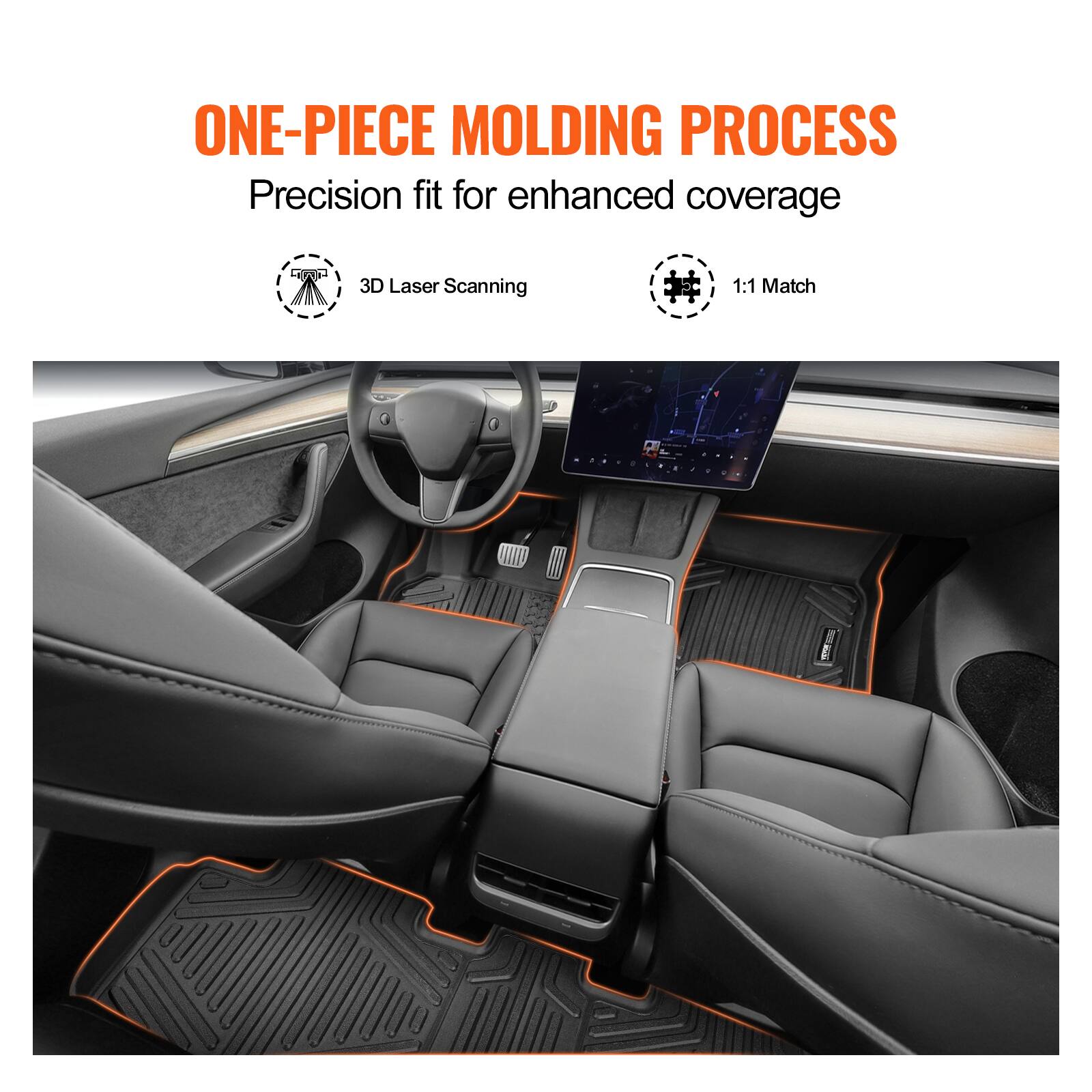 ONE-PIECE MOLDING PROCESS  
Precision fit for enhanced coverage  

3D Laser Scanning  
1:1 Match
