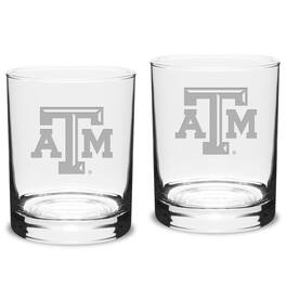 Jardine - Texas A&M Aggies 2-Piece 14oz. Classic Double Old-Fashioned Glass Set - Multicolor