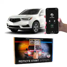 MPC - Remote Start Kit for Acura MDX 2014-2020 Push-to-Start (Smartphone Control, Plug-in T-Harness) - Black