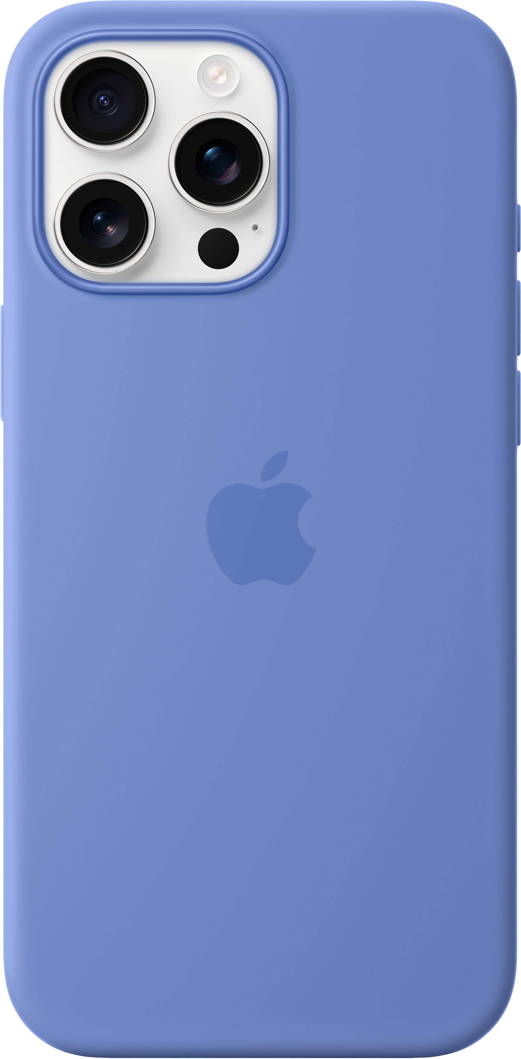 Apple - iPhone 16 Pro Max Silicone Case with MagSafe - Periwinkle - Front_Zoom