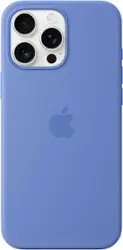 Apple - iPhone 16 Pro Max Silicone Case with MagSafe - Periwinkle - Front_Zoom