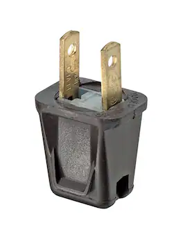 Leviton - Easy-To-Wire Commercial and Residential Thermoplastic Non-Polarized Plug 1-15P - Brown