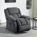 Alt View 6. Homcom - Power Lift Recliner Chair for Elderly with Vibration Massage and Heat, Overstuffed Fabric Lift Chair Sofa - Gray.