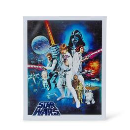 Star Wars - Episode IV: A New Hope 1977 Unframed Poster 16x20” Wall Canvas - Blue