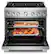 Alt View 2. KitchenAid - 5.1 Cu. Ft Commercial Gas Range with No Preheat Air Fry Mode and 6 Burner - Stainless Steel.