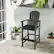 Alt View 2. Costway - Costway Outdoor HDPE Bar Height Stool Patio Tall Chair Armrest Footrest All Weather - Black.