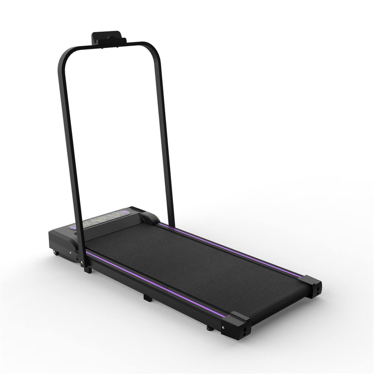 Alt View 9. HTUTWOO - Under Desk Treadmill Walking Pad - 2 in 1 Portable Treadmill with Handle Remote Control LED Display, Jogging Machine - Black.