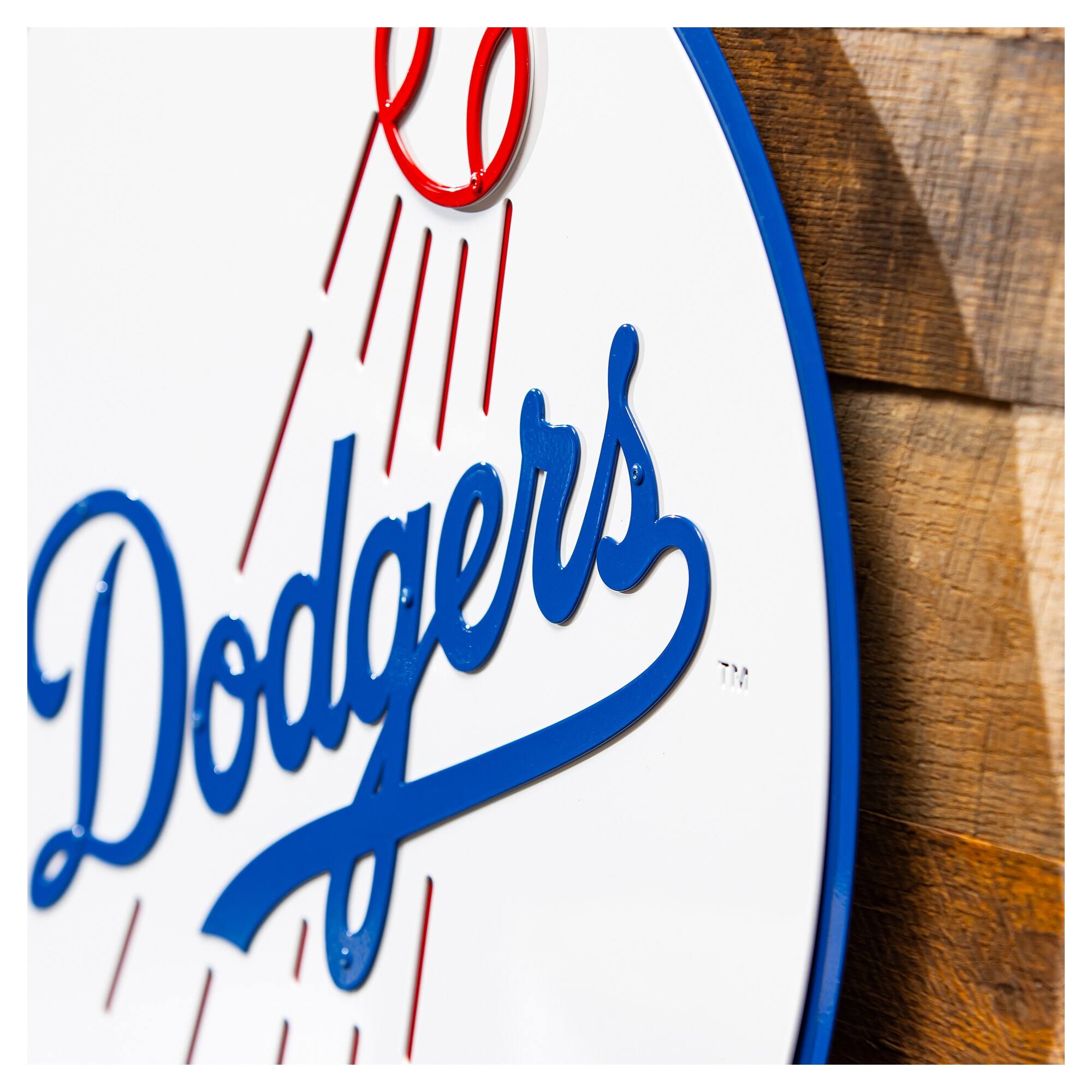 Alt View 2. Evergreen Enterprises - Los Angeles Dodgers 23" Layered Metal Wall Art Sign - Multicolor.