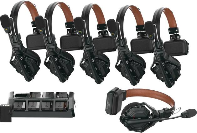 Front. HOLLYLAND - Hollyland Solidcom C1 Pro-6S Full-Duplex ENC Wireless Intercom System with 6 Headsets - Black.