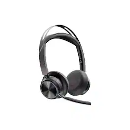 HP - Poly Voyager Focus 2 UC Wireless Stereo Headset with USB-C Adapter, Microsoft Teams Certified - Blue